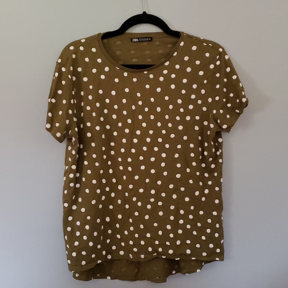 Zara Polka Dot T-shirt
